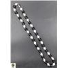 Image 1 : #150-NATURAL FRESH WATER PEARL+BLACK AGATE