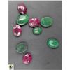 Image 1 : 215-GENUINE RED RUBY  +GREEN EMERALD  95.35 CT