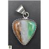 Image 1 : #11-NATURAL CHRYSOPRASE PENDANT