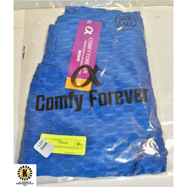 COMFY FOREVER LEGGINGS BLUE S/M/L NEW