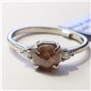 Image 1 : JP892-110 SILVER GEMSTONE(0.65CT) RING