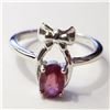 Image 1 : JP892-130 SILVER RUBY RING