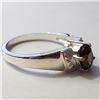 Image 1 : JP892-131 SILVER SMOKEY QUARTZ RING