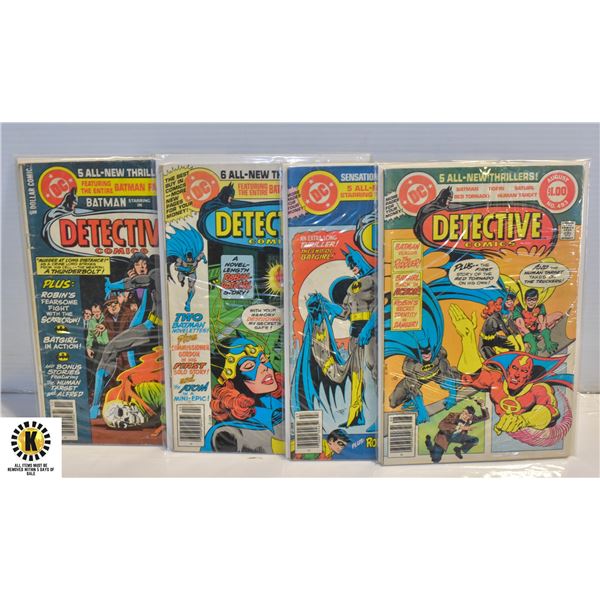 DC COMICS DETECTIVE COMICS #486, #489, #492,