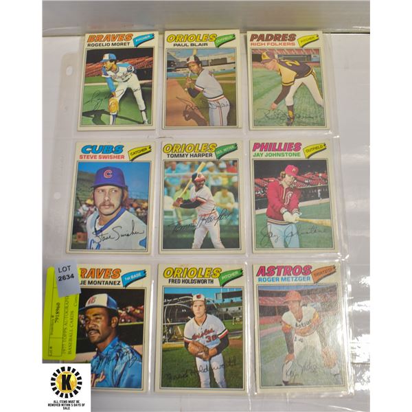 1977 TOPPS AUTOGRAPHED BASEBALL CARDS