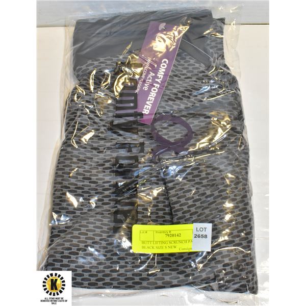 BUTT LIFTING SCRUNCH PANTS BLACK SIZE S NEW