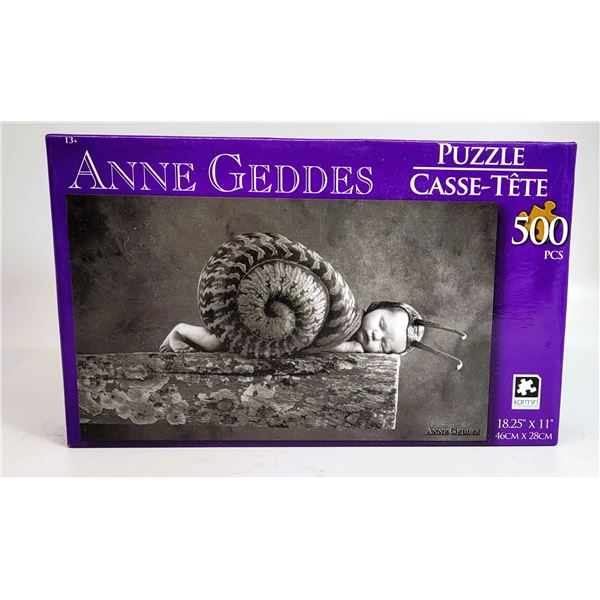 33)  FACTORY SEALED 500 PCE ANNE GEDDES PUZZLE,