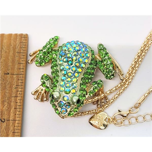 6)  FROM DESIGNER BETSEY JOHNSON, GOLD TONE WITH