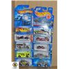 LOT OF 10 COLLECTIBLE HOT WHEELS CARS