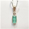 S211-234 14K EMERALD DIAMONDS PENDANT