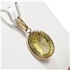 Image 1 : S211-220 14K LEMON QUARTZ(5CT) PENDANT