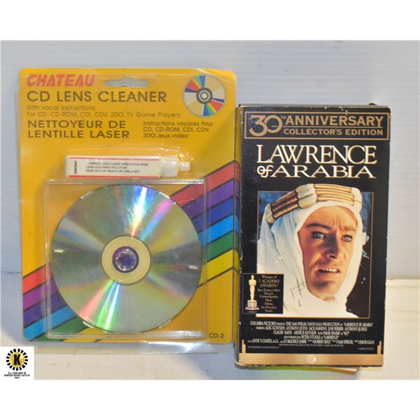 30TH ANNIV. LAWRENCE OF ARABIA VHS/CD LENS