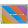 Image 1 : LED PLASTIC ROLLING TRAY 7 CHANGEABLE COLORS