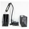 Image 1 : LOT OF OFFICE SUPPLIES INCLUDING LAMP