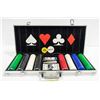 Image 1 : CASINO 500 POKER CHIPS SET IN METAL CASE 2 DECKS,