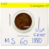 Image 1 : 1880 STATE USA INDIAN HEAD CENT