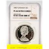 Image 1 : 1967 CANADA PL 66 ULTRA CAMEO NGC SILVER  $1