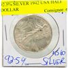 Image 1 : 92.5% SILVER 1942 USA HALF DOLLAR