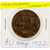 Image 1 : UNCIRCULATED 1922 AUSTRALIAN PENNY