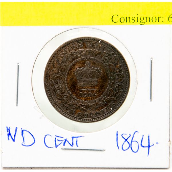1864 NEW BRUNSWICK CENT