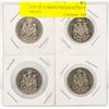 Image 1 : LOT OF 4 1980'S CANADIAN 50 CENT PIECES