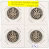 Image 1 : LOT OF 4 60'S, 70'S, 80'S CANADIAN 50 CENT PIECES