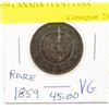 Image 1 : 1859 CANADA 1 CENT COIN
