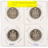 Image 1 : LOT OF 4 1970'S CANADIAN 50 CENT PIECES