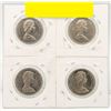 Image 2 : LOT OF 4 1970'S CANADIAN 50 CENT PIECES