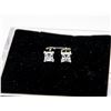 Image 1 : NEW .925 STERLING SILVER EARRINGS WITH 2 CARATS