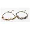 Image 1 : LOT OF 2 PANDORA STYLE COSTUME BRACELETS
