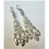 Image 1 : BZ1406-240 SILVER CZ DROP STYLE EARRINGS