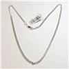 Image 1 : BZ1406-245 SILVER CURB 18" NECKLACE