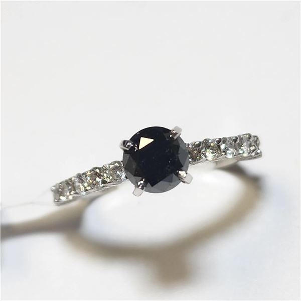 BZ1406-201 14K BLACK DIAMOND RING