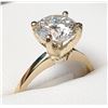 Image 2 : BZ1406-204 10K YELLOW GOLD WHITE MOISSANITE RING