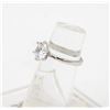 Image 2 : NEW .925 STERLING SILVER 2 CARAT ADJUSTABLE RING