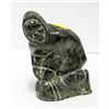 Image 1 : LARGE SOAP STONE CARVED INUIT FIGURE