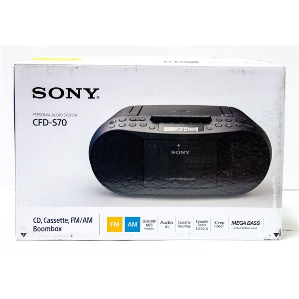 NEW REPACKED SONY WITH CD/CASSETTE/MP3