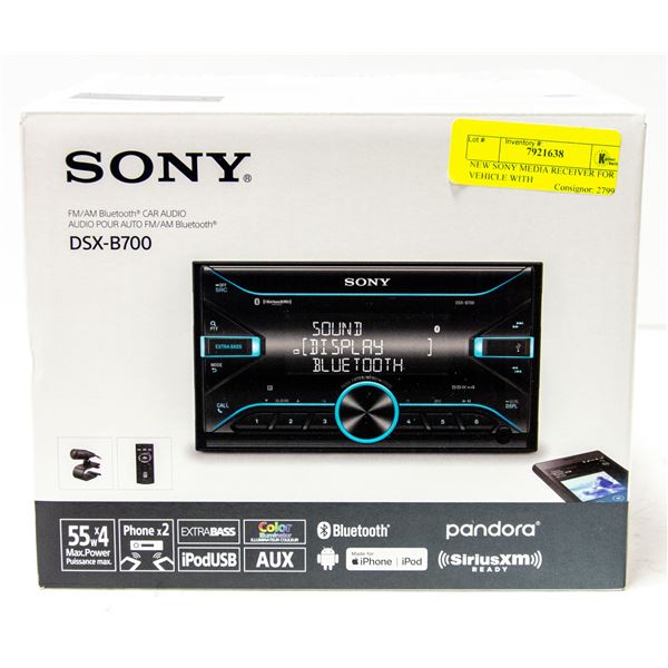 NEW SONY MEDIA RECEIVER FOR VEHICLE WITH