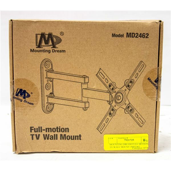 MOUNTING DREAM FULL MOTION TV WALL MOUNT #MD2462