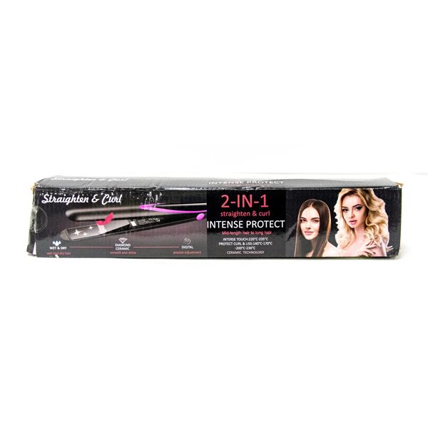 NEW DIAMOND CERAMIC STRAIGHTENER/CURLER- TESTED