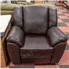 Image 1 : NEW XENALI BROWN LEATHERETTE ROCKER RECLINER