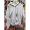Image 2 : NEW HAYNES SZ LARGE WHITE/GREY ZIP UP HOODIE