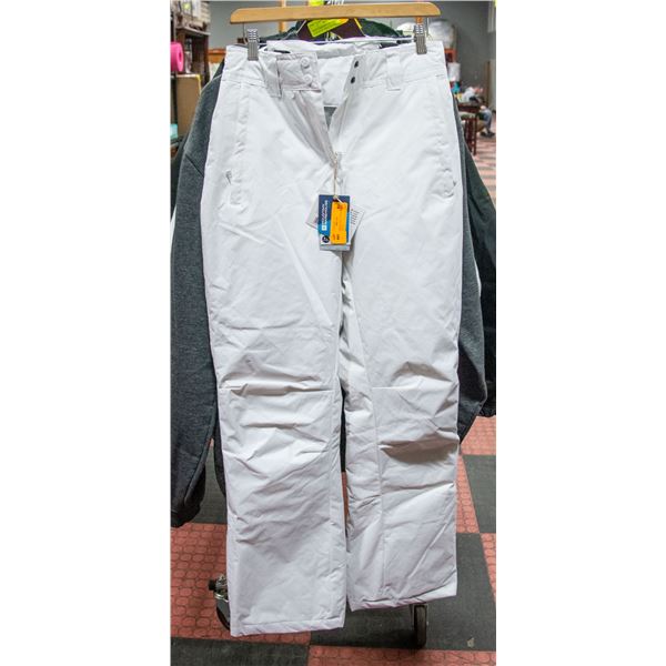 NEW WOMENS SIZE 2 "MOON" SKI PANTS, WHITE