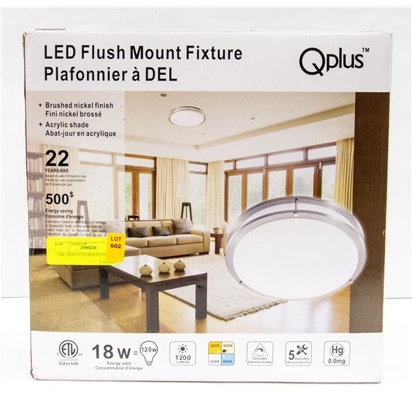 18W LED FLUSH MOUNT FIXTURE