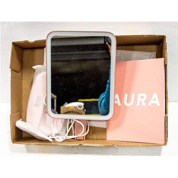 NEWLY UNPACKED AURA  FANCII LED LIT MAKE UP MIRROR