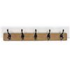 Image 1 : NEW AMAZON BASICS WALL MOUNT BARNWOOD 5 HOOK