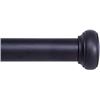 Image 1 : NEW KENNEY 1" X 72"-144" BLACK CURTAIN ROD