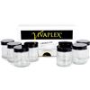 Image 1 : SET OF 8 NEW VIVAPLEX 8 OUNCE GLASSES WITH LIDS