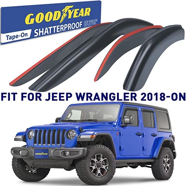 SET OF 4 NEW JEEP GOODYEAR SIDE WINDOW